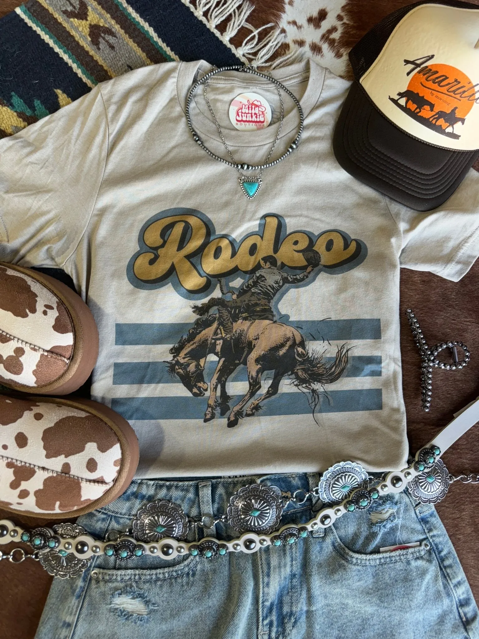 Rodeo Bronc Rider Graphic Tee sold by Buddy Love
