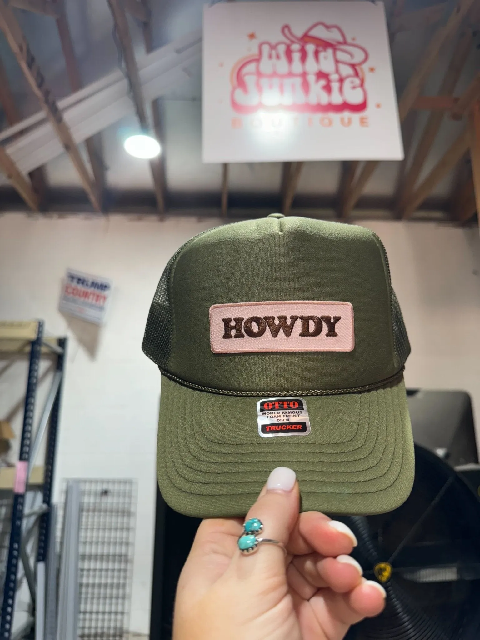 Howdy Patch Trucker Hat sold by Buddy Love product image thumbnail 2