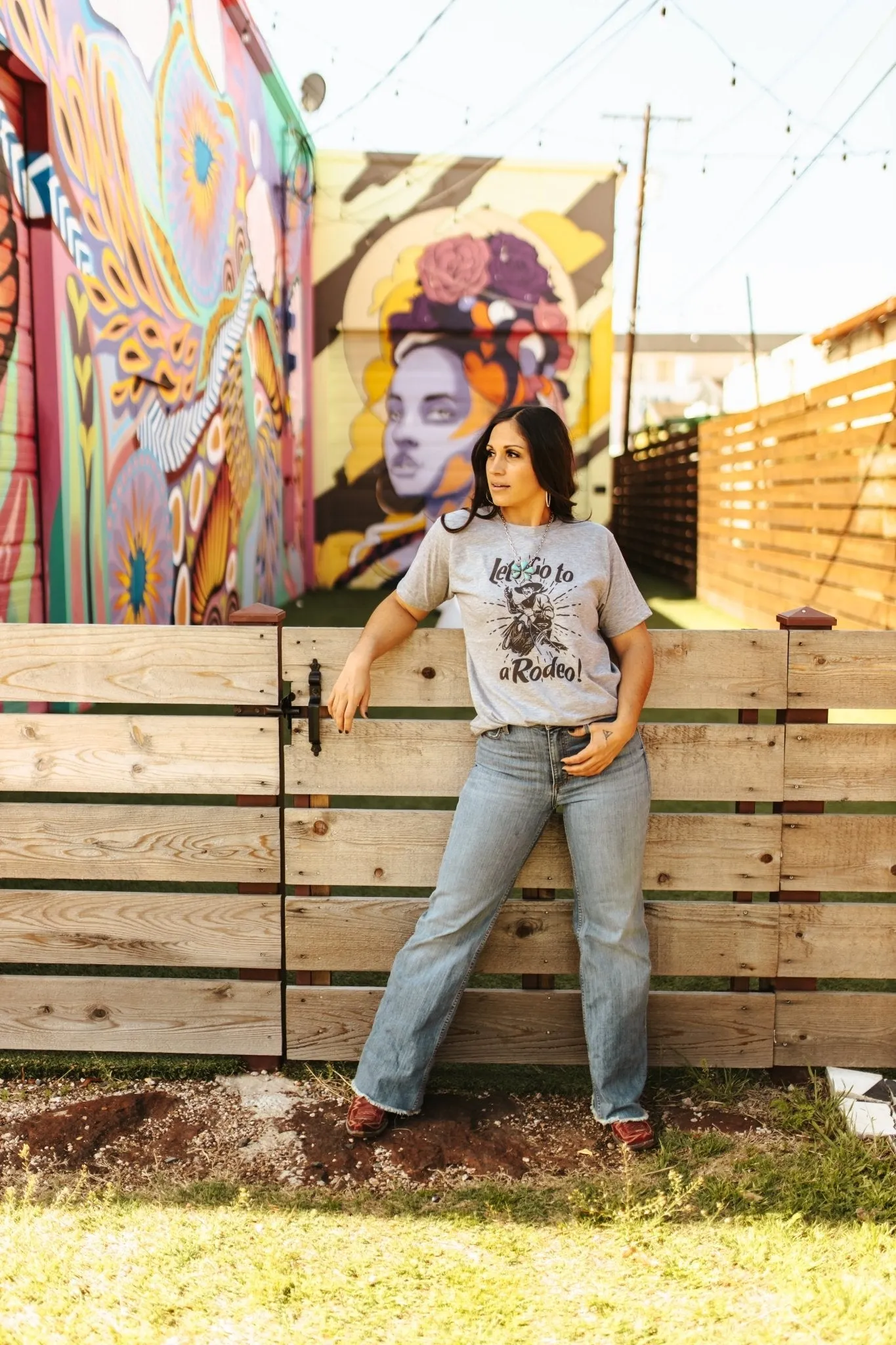 Let's Go To A Rodeo Graphic Tee sold by Buddy Love product image thumbnail 4