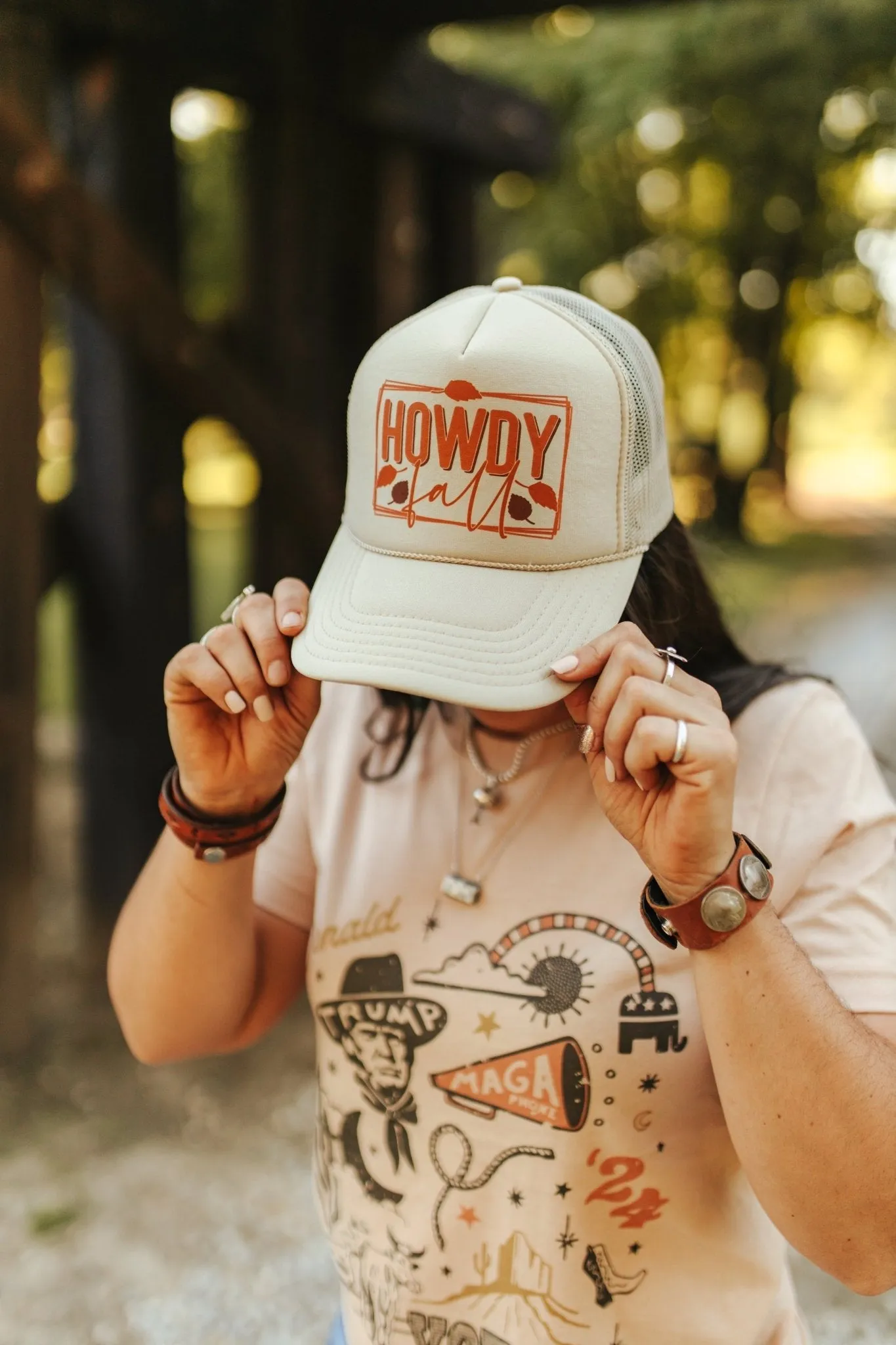 Howdy Fall Trucker Hat sold by Buddy Love product image thumbnail 2