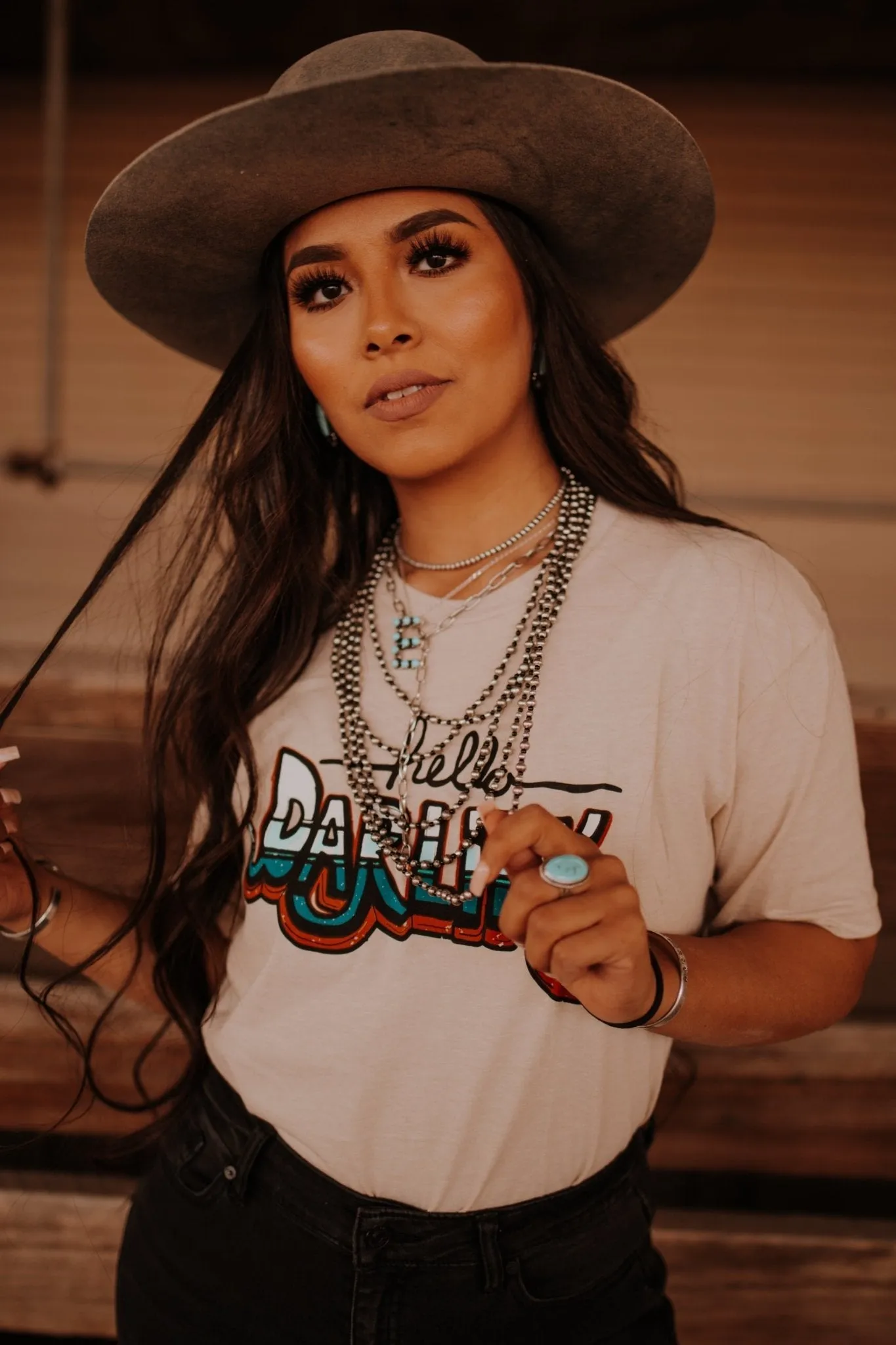 Hello Darlin' Graphic Tee sold by Buddy Love product image thumbnail 2