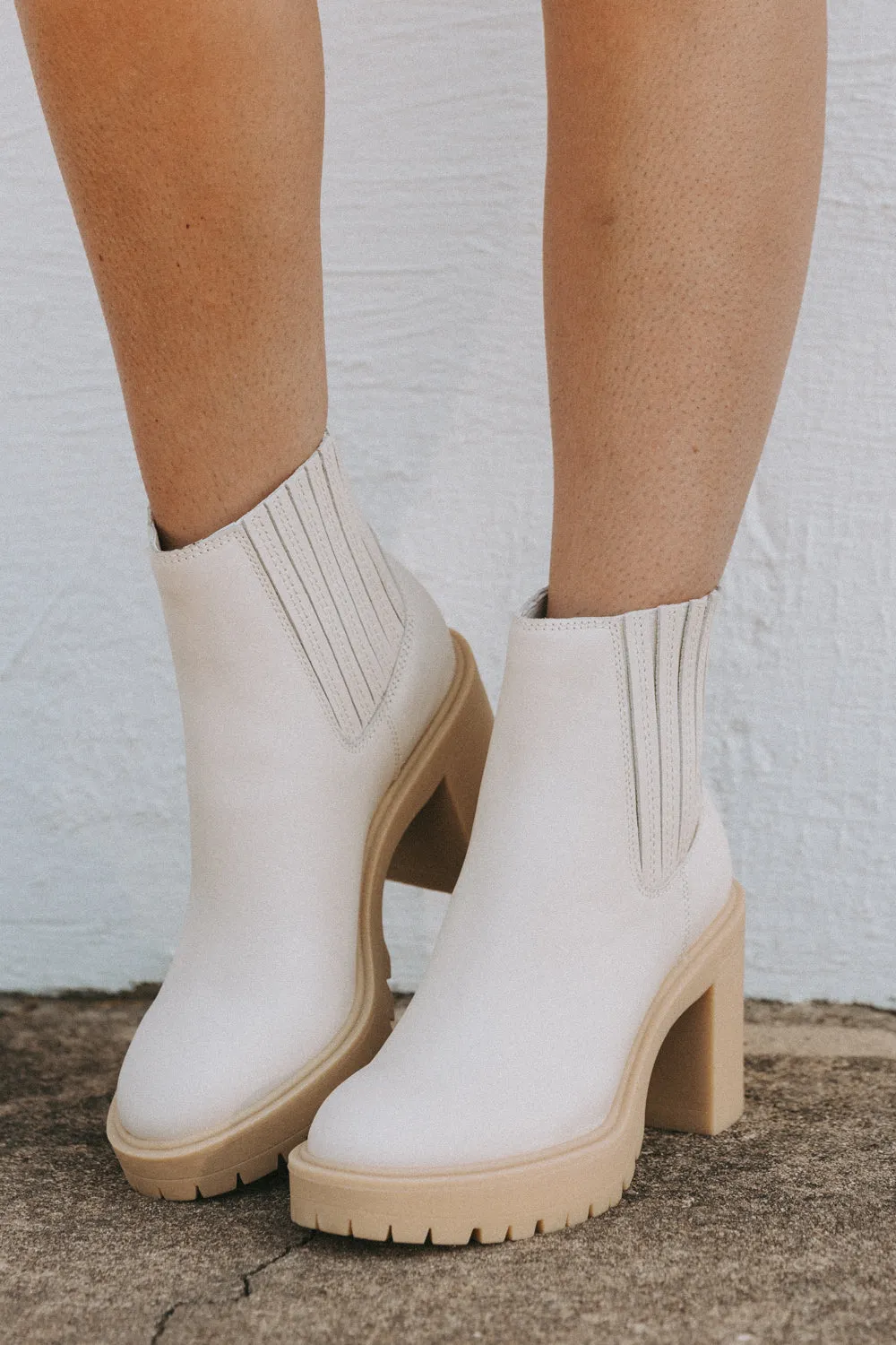 Caster H2O Booties - Ivory sold by Buddy Love