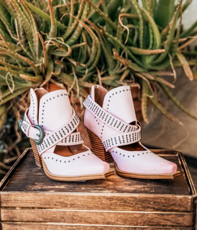 Fiona Ankle Boot in Pink sold by Buddy Love