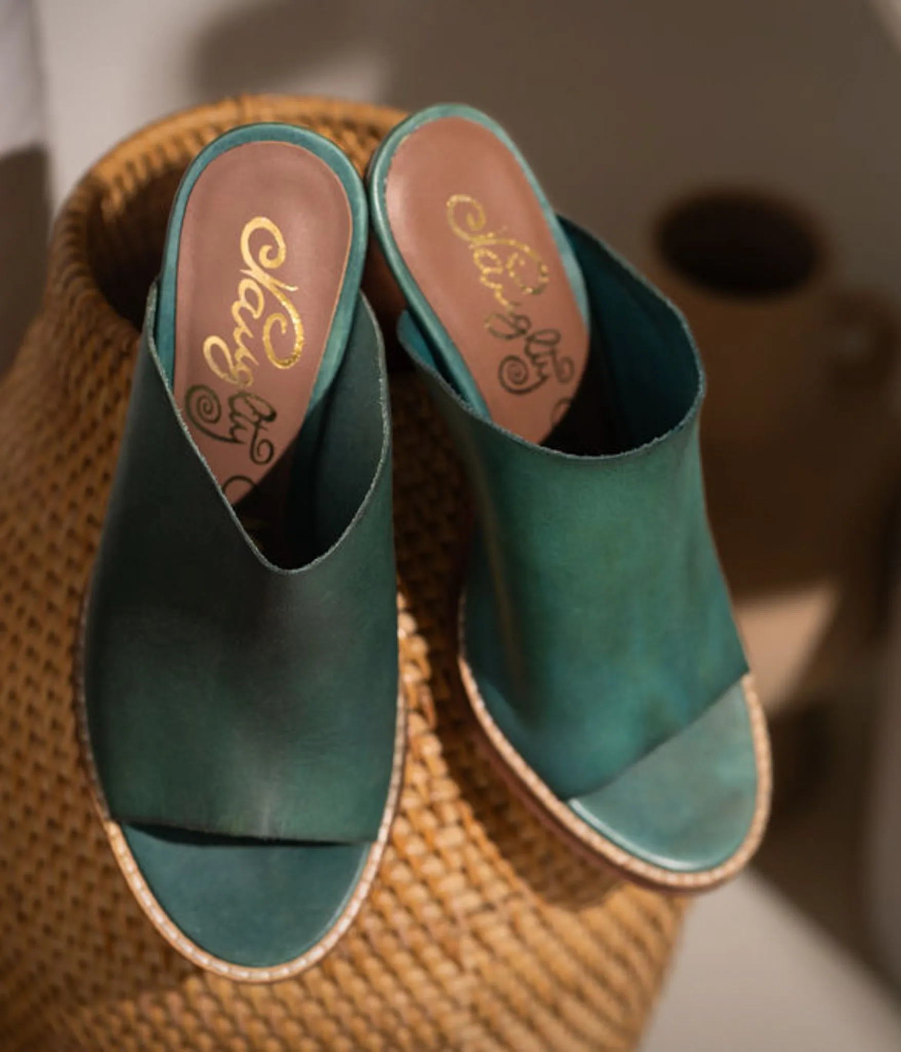 Hallie Heeled Sandal in Teal sold by Buddy Love product image thumbnail 3