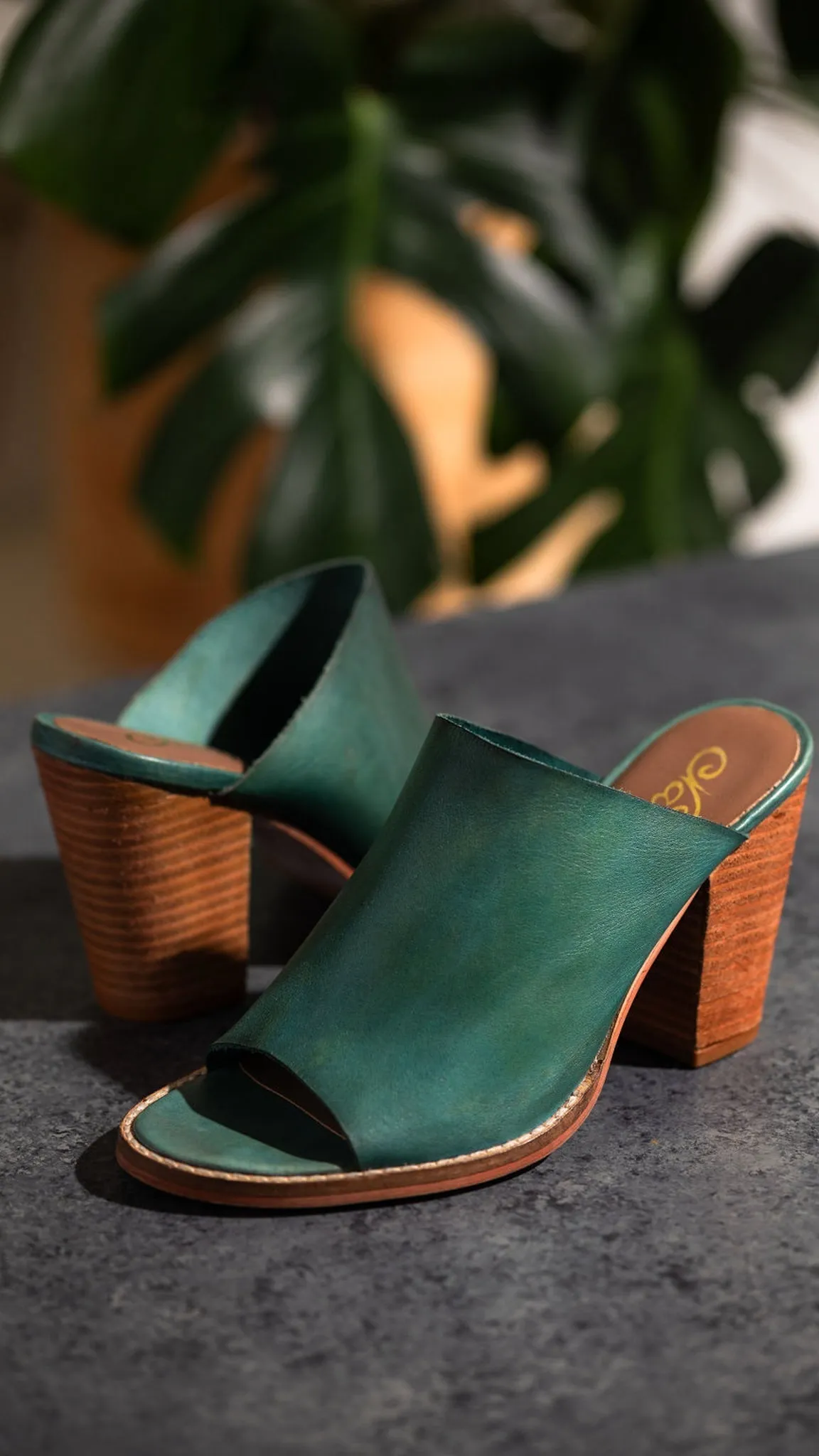 Hallie Heeled Sandal in Teal sold by Buddy Love product image thumbnail 5