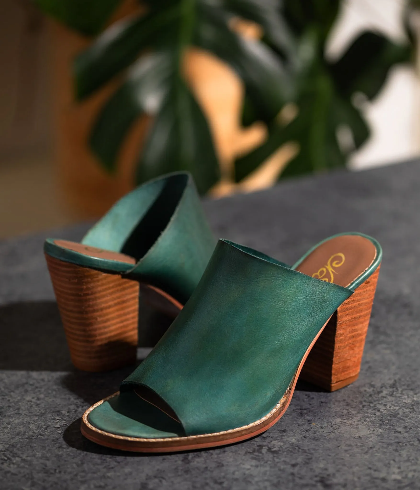 Hallie Heeled Sandal in Teal sold by Buddy Love product image thumbnail 2