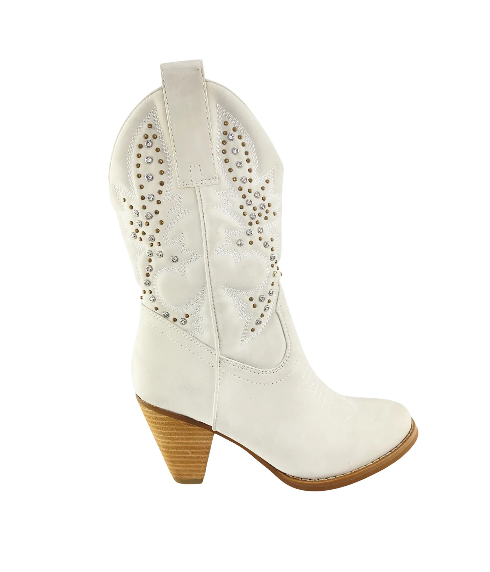 Houston Western Boots in White sold by Buddy Love