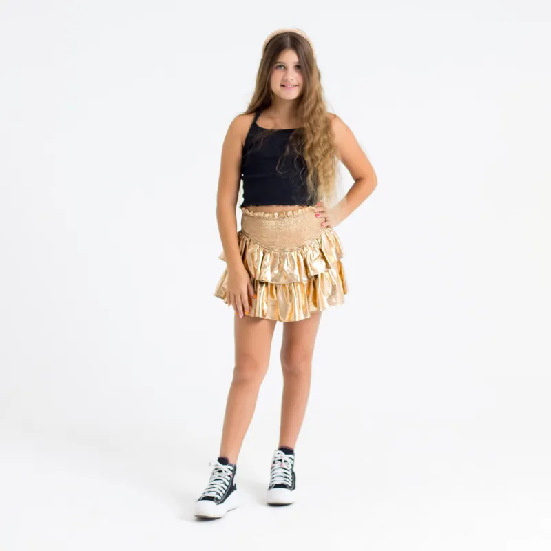 Brookie Bronze Tween Skort sold by Buddy Love