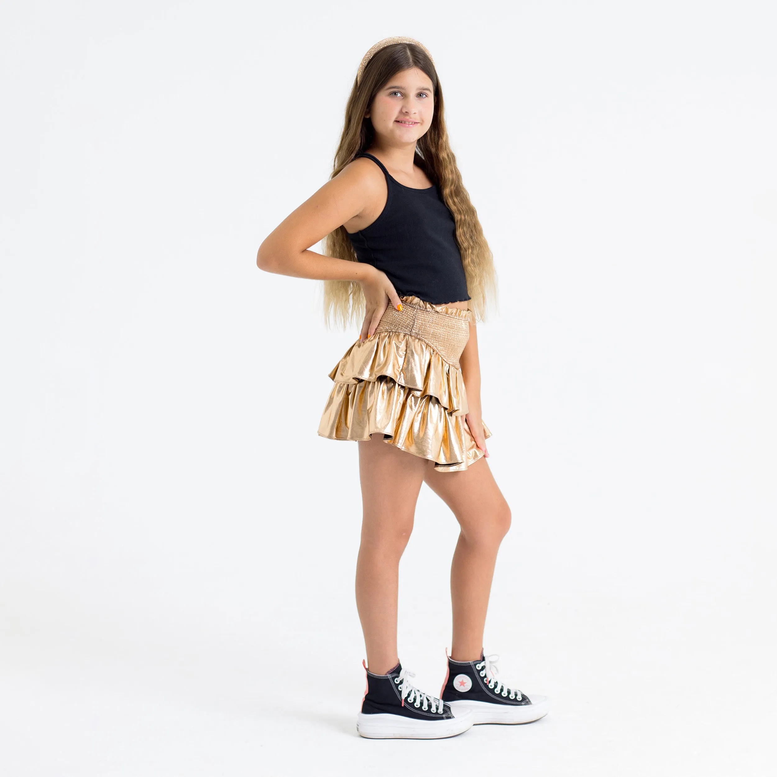 Brookie Bronze Tween Skort sold by Buddy Love product image thumbnail 2