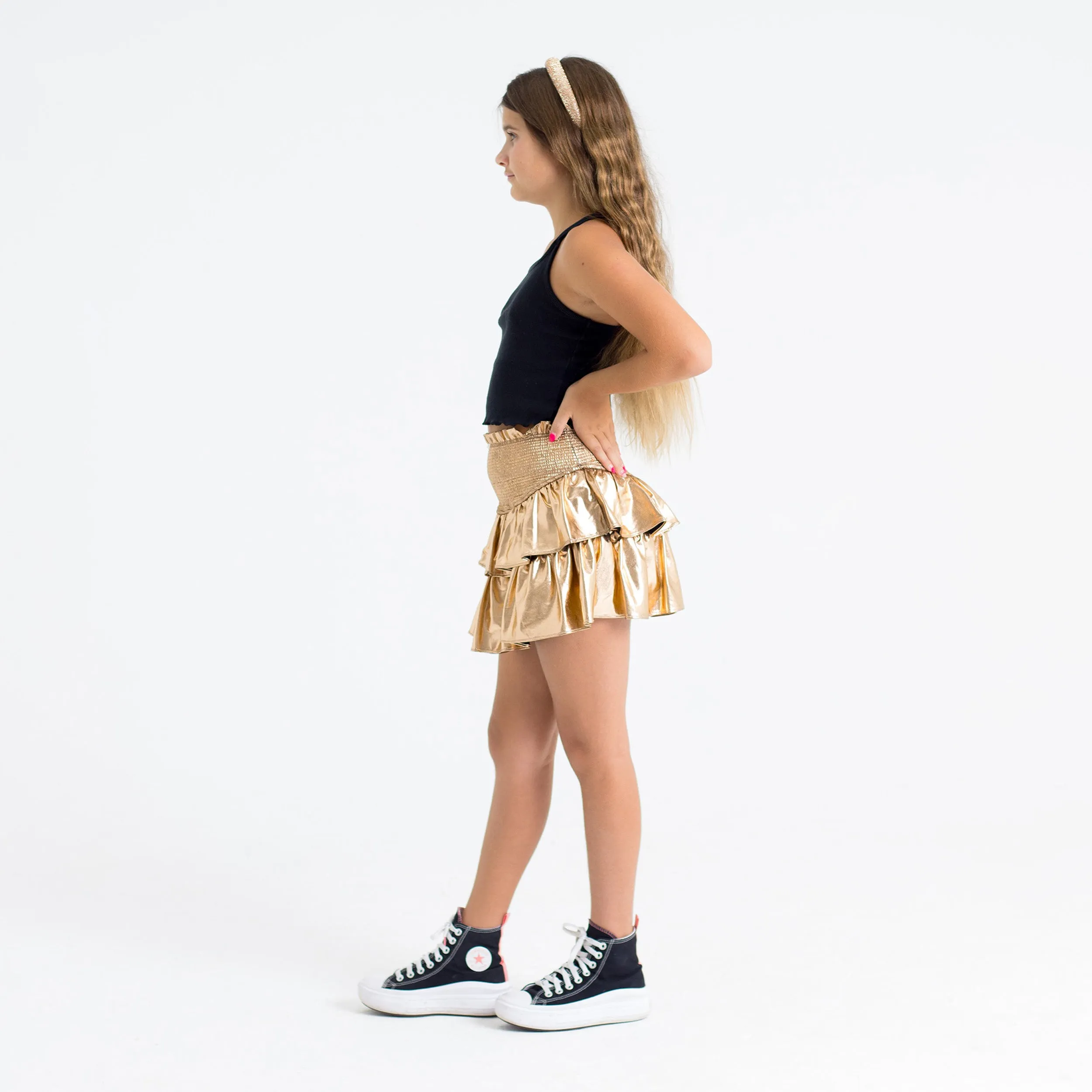Brookie Bronze Tween Skort sold by Buddy Love product image thumbnail 4