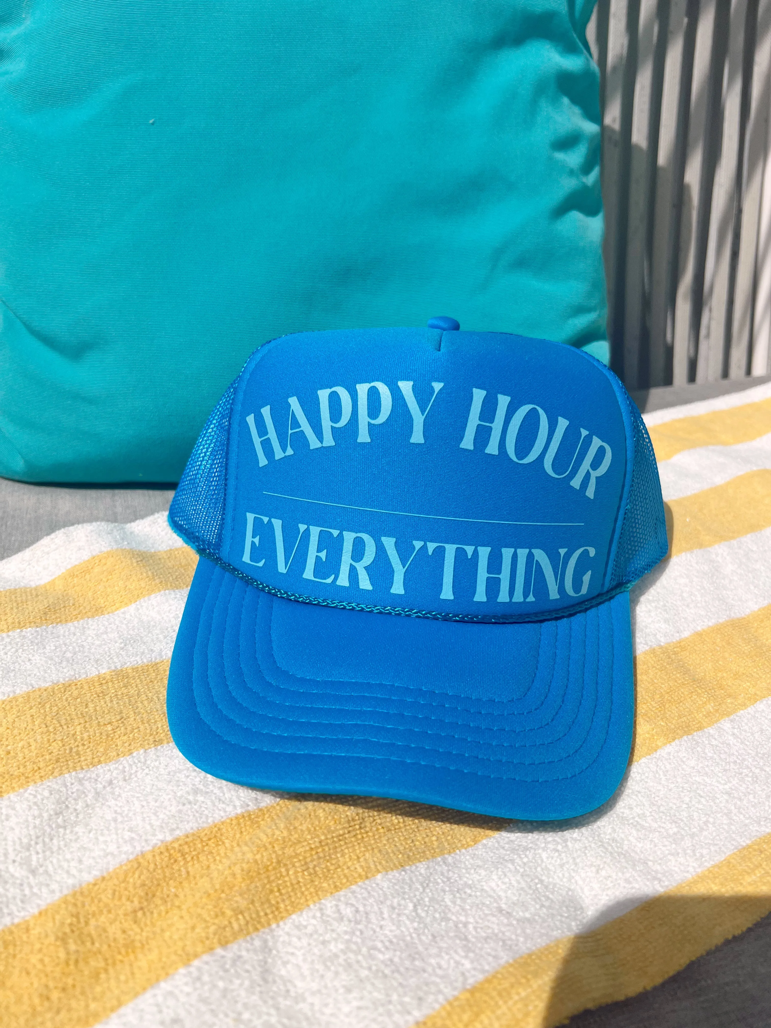 Happy Hour / Everything Trucker Hat sold by Buddy Love product image thumbnail 4