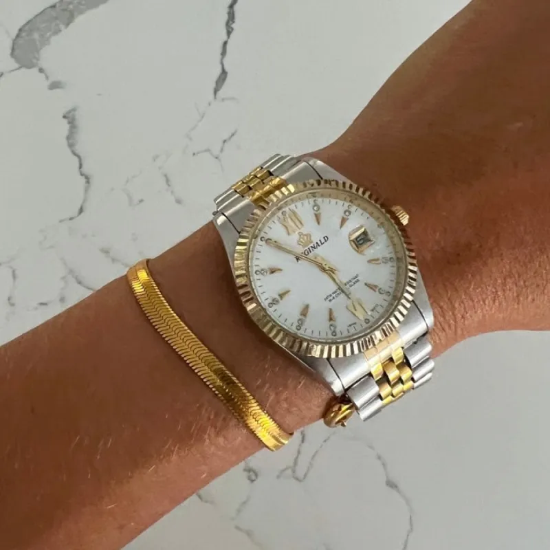 THICK HERRINGBONE BRACELET sold by Buddy Love