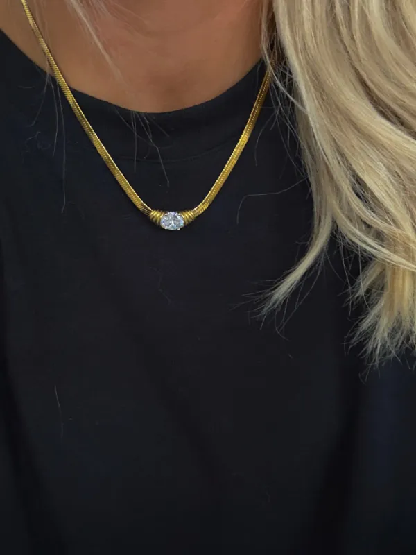 WHITE KYLIE NECKLACE sold by Buddy Love