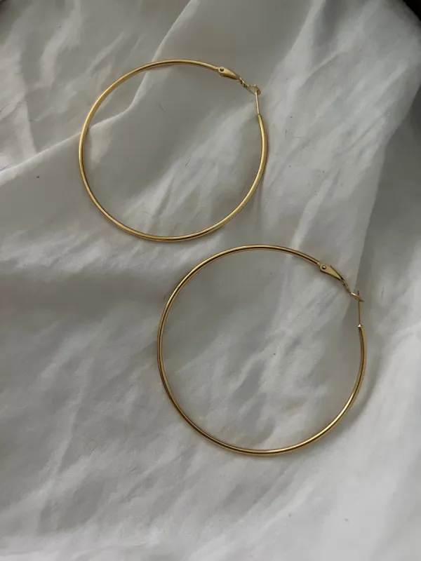 XL GOLD HOOPS sold by Buddy Love