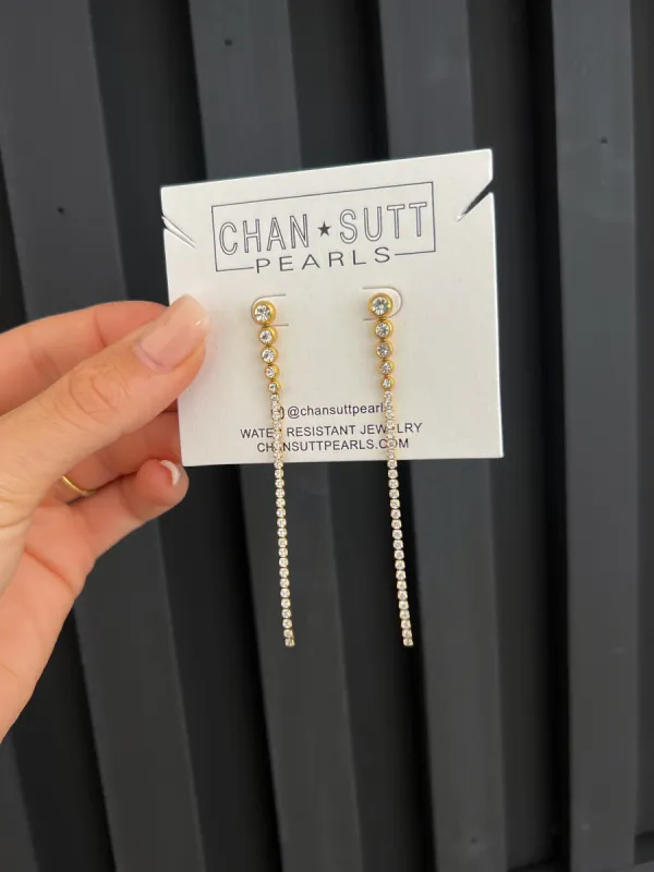 RHINESTONE EARRINGS sold by Buddy Love