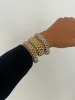 PEARL TWO TONED WATCH BAND BRACELET sold by Buddy Love