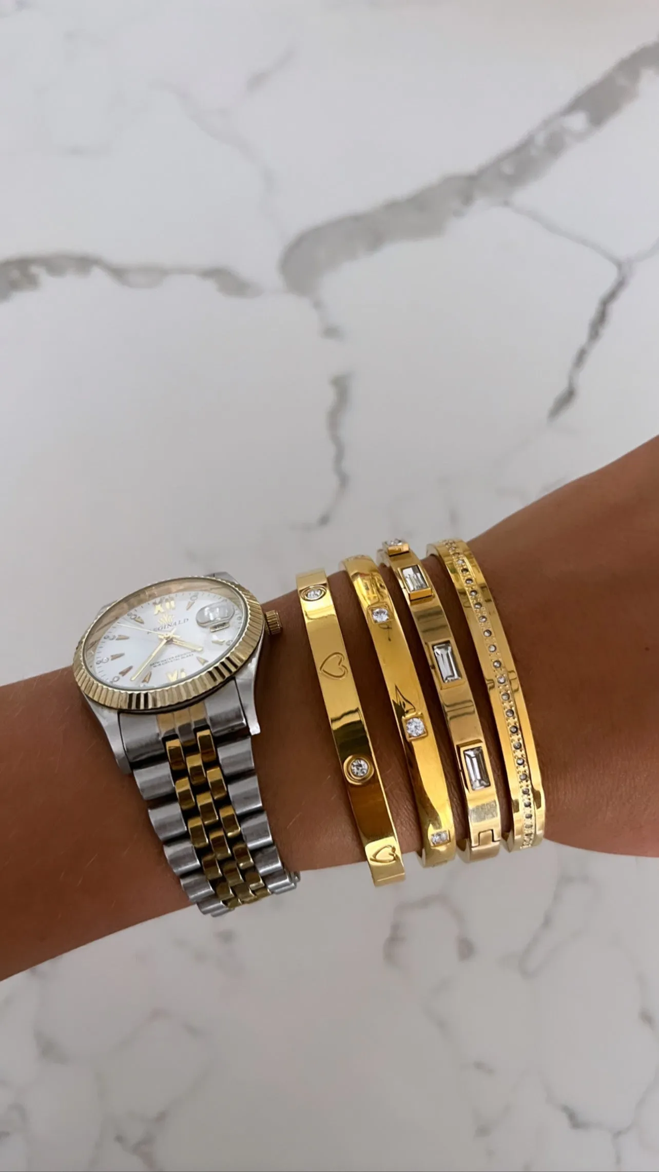 SQUARE DIAMOND BANGLE sold by Buddy Love