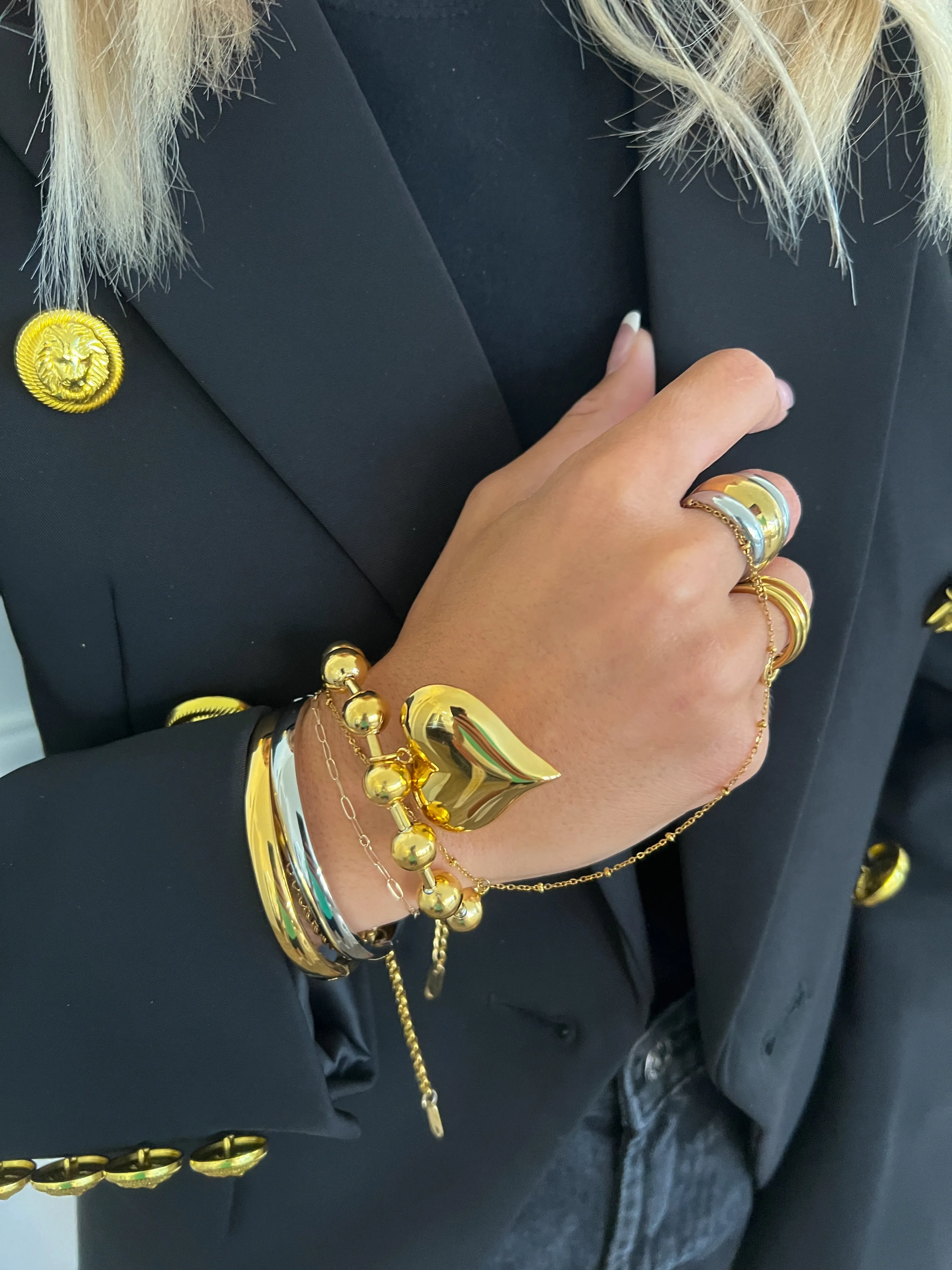 BUBBLE HEART BRACELET sold by Buddy Love product image thumbnail 2