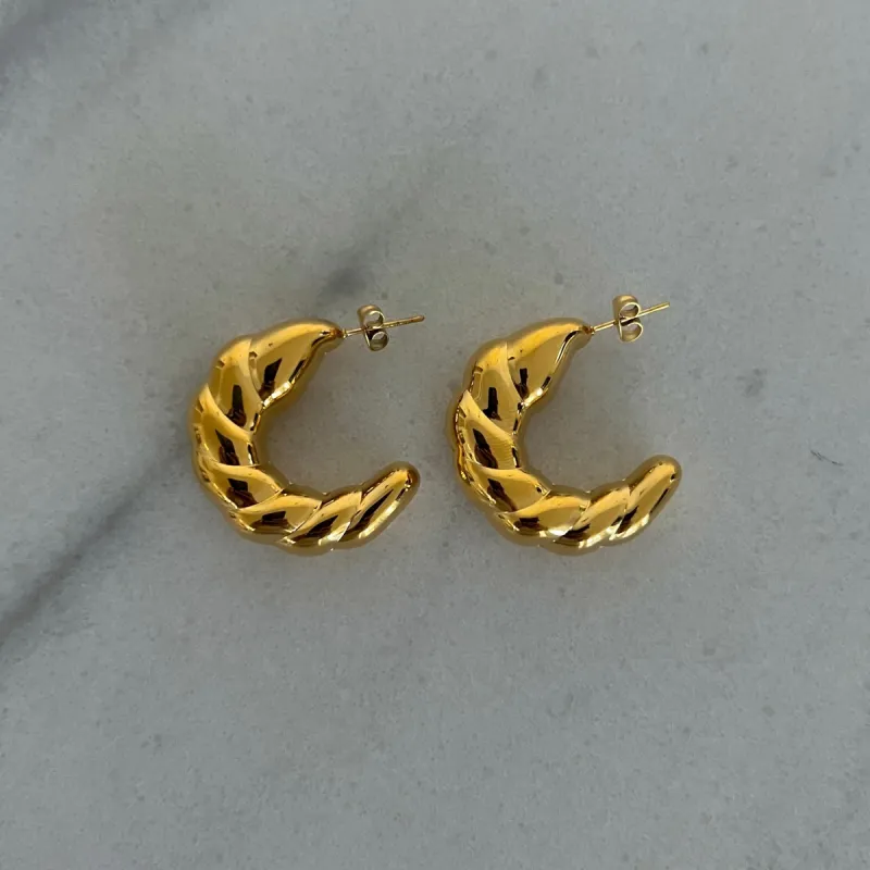 AMELIA HOOPS EARRINGS sold by Buddy Love
