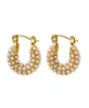 DAINTY PEARL HOOPS sold by Buddy Love