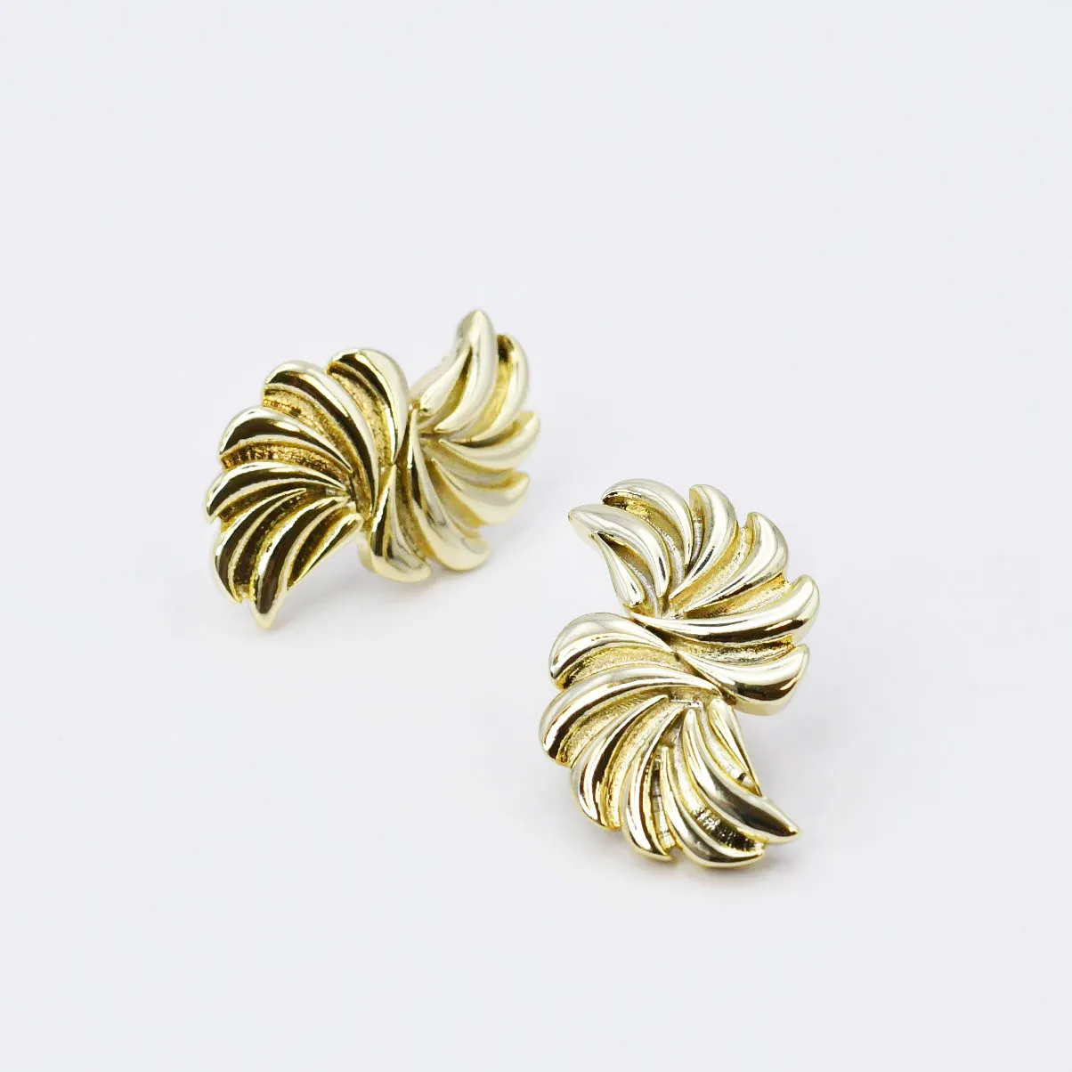 Pinwheel Gold Earring sold by Buddy Love product image thumbnail 3