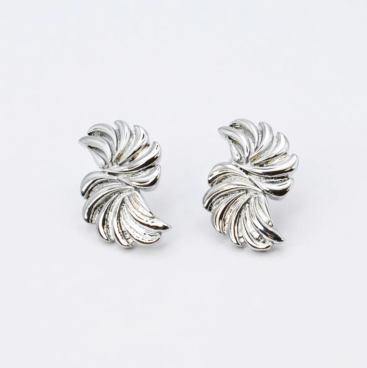 Pinwheel Silver Earring sold by Buddy Love product image thumbnail 2