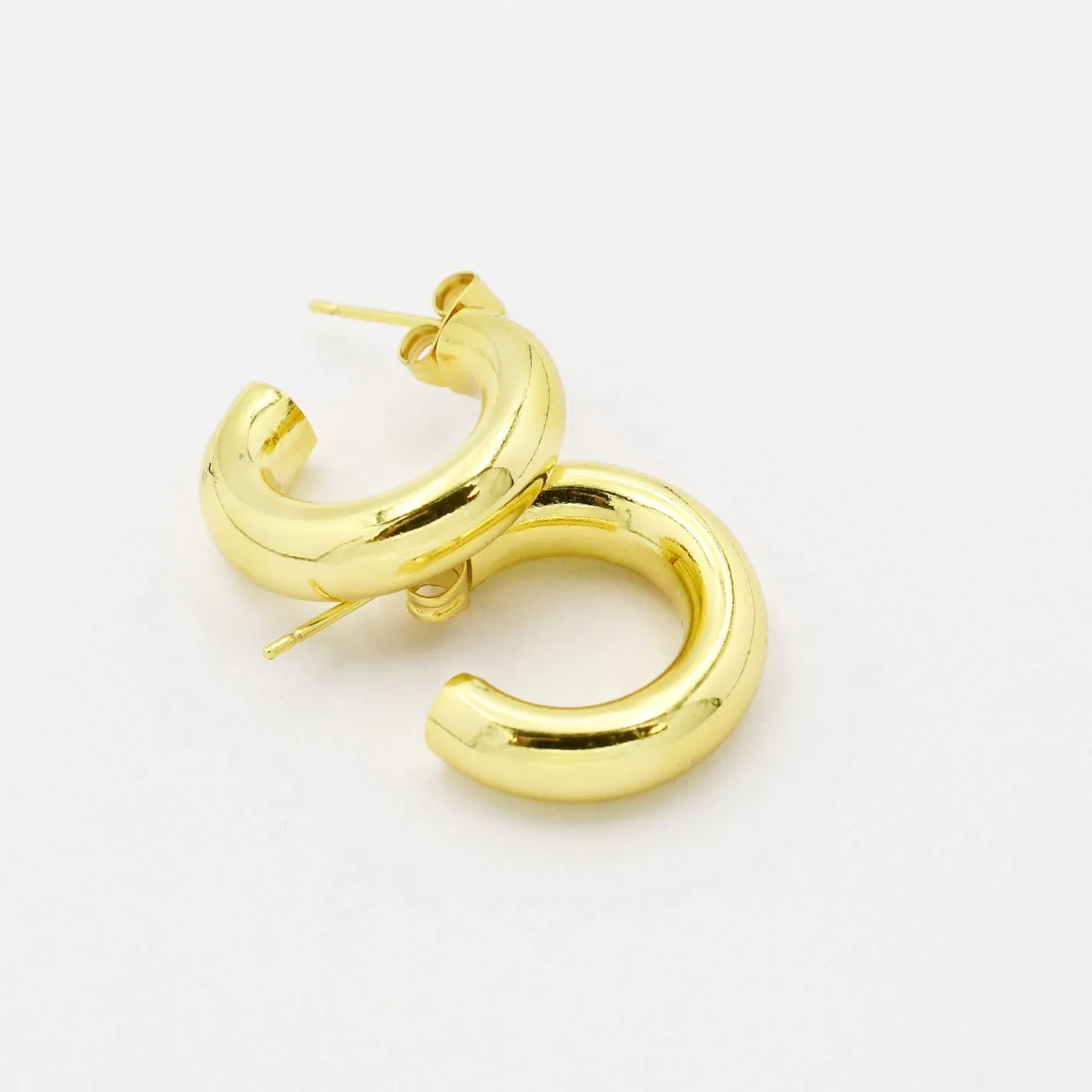 Sarah Chunky Gold Earring sold by Buddy Love