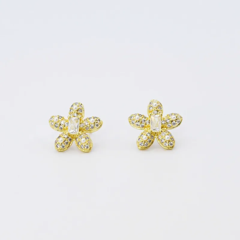 Pave Flower Stud Earring sold by Buddy Love