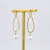 Gilded Pearl Drop Earring sold by Buddy Love