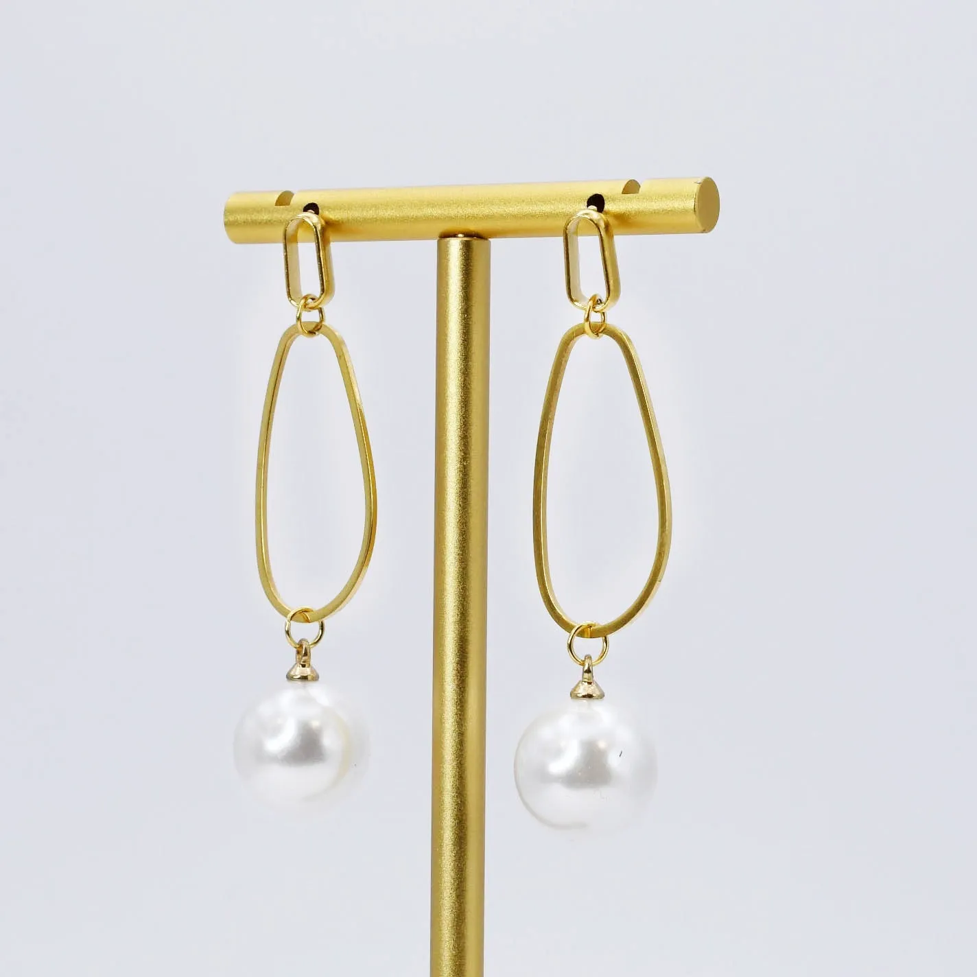 Gilded Pearl Drop Earring sold by Buddy Love product image thumbnail 2