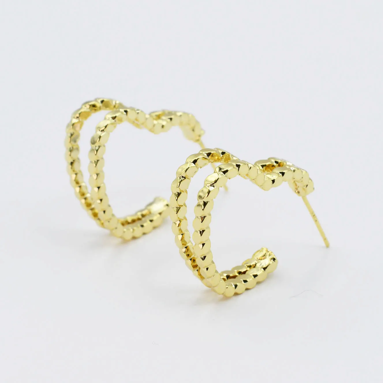 Dual Heart Earring sold by Buddy Love product image thumbnail 2