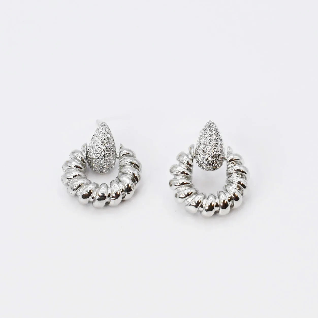 Anabeth Silver Stud Earring sold by Buddy Love product image thumbnail 2