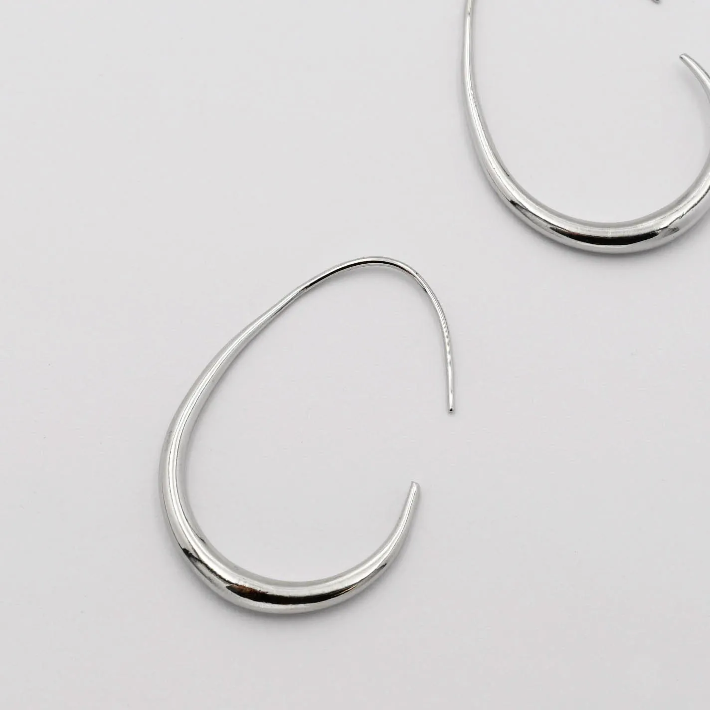 Dainty Silver Hoop Earring sold by Buddy Love product image thumbnail 2