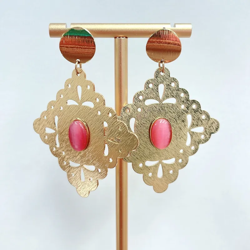 Rombo Mauve Earrings sold by Buddy Love