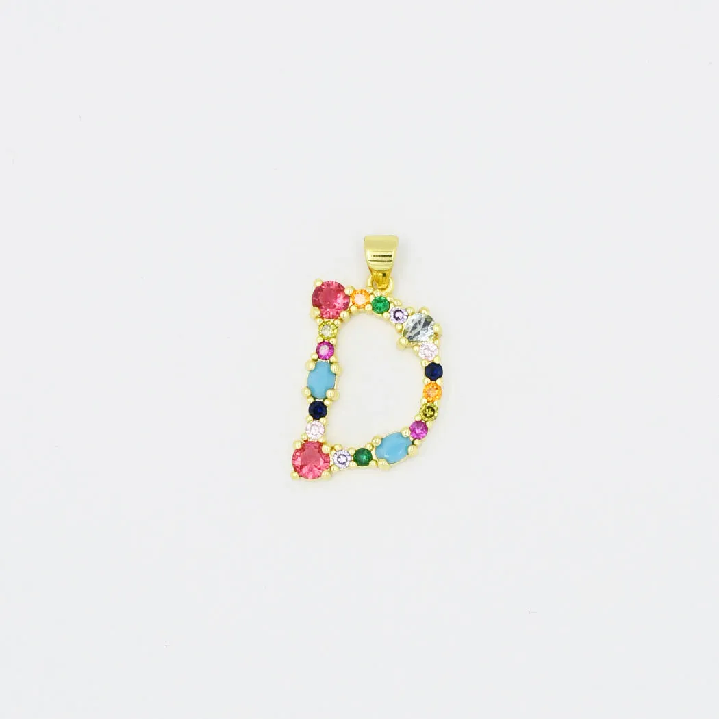 Multi Gem Initial Charm sold by Buddy Love product image thumbnail 5
