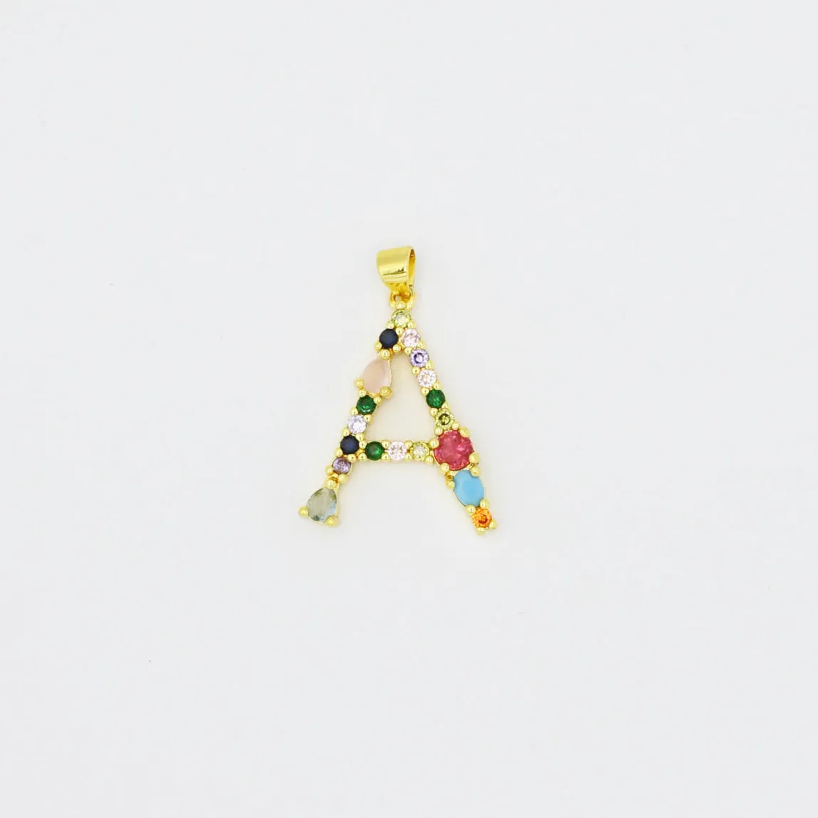 Multi Gem Initial Charm sold by Buddy Love product image thumbnail 2