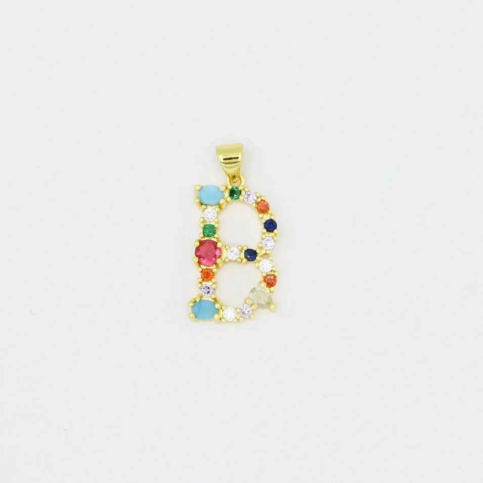 Multi Gem Initial Charm sold by Buddy Love product image thumbnail 3