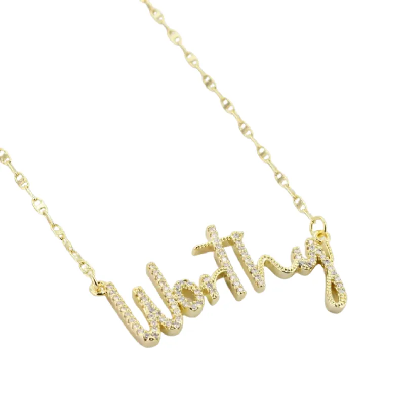 Worthy Gold Necklace sold by Buddy Love