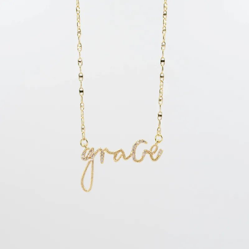 Grace Gold Necklace sold by Buddy Love