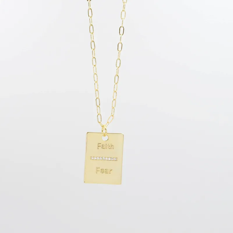 Faith Over Fear Necklace sold by Buddy Love
