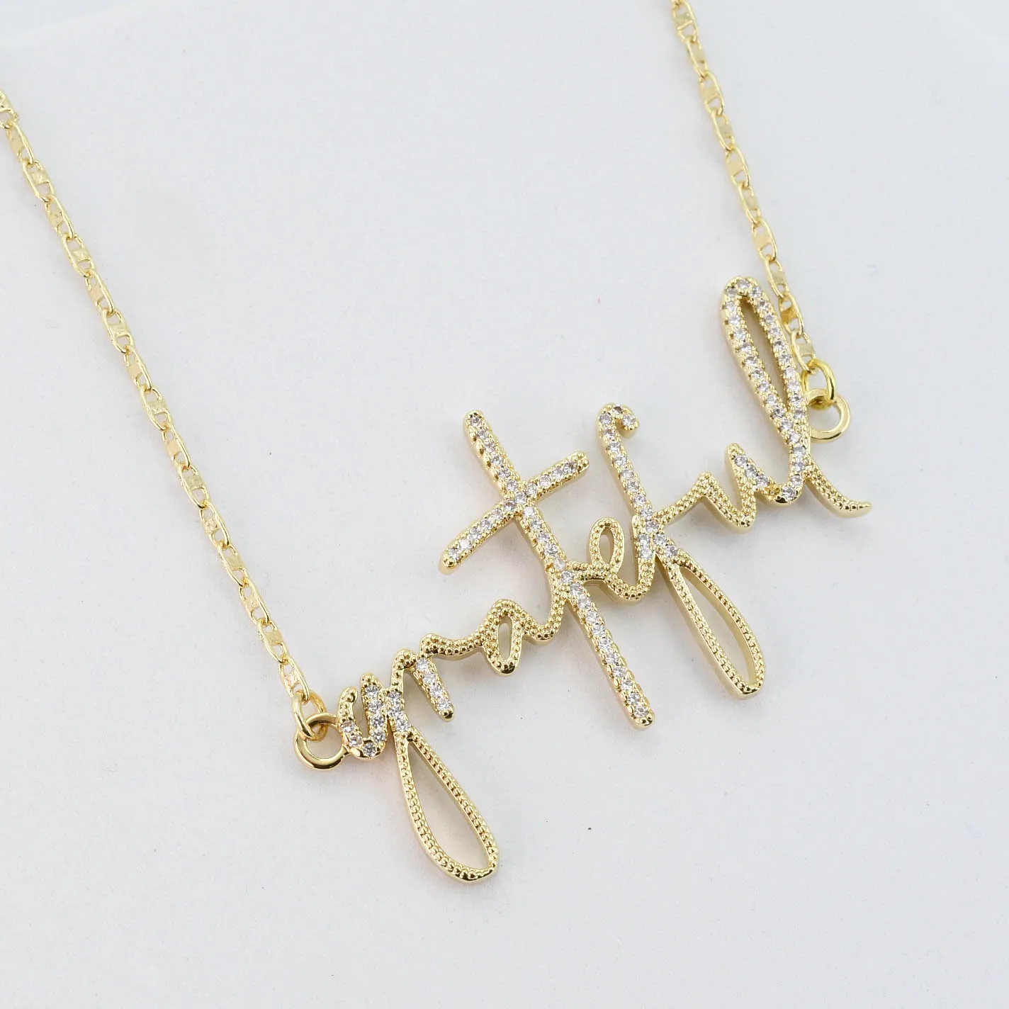 Grateful Necklace Gold sold by Buddy Love product image thumbnail 2