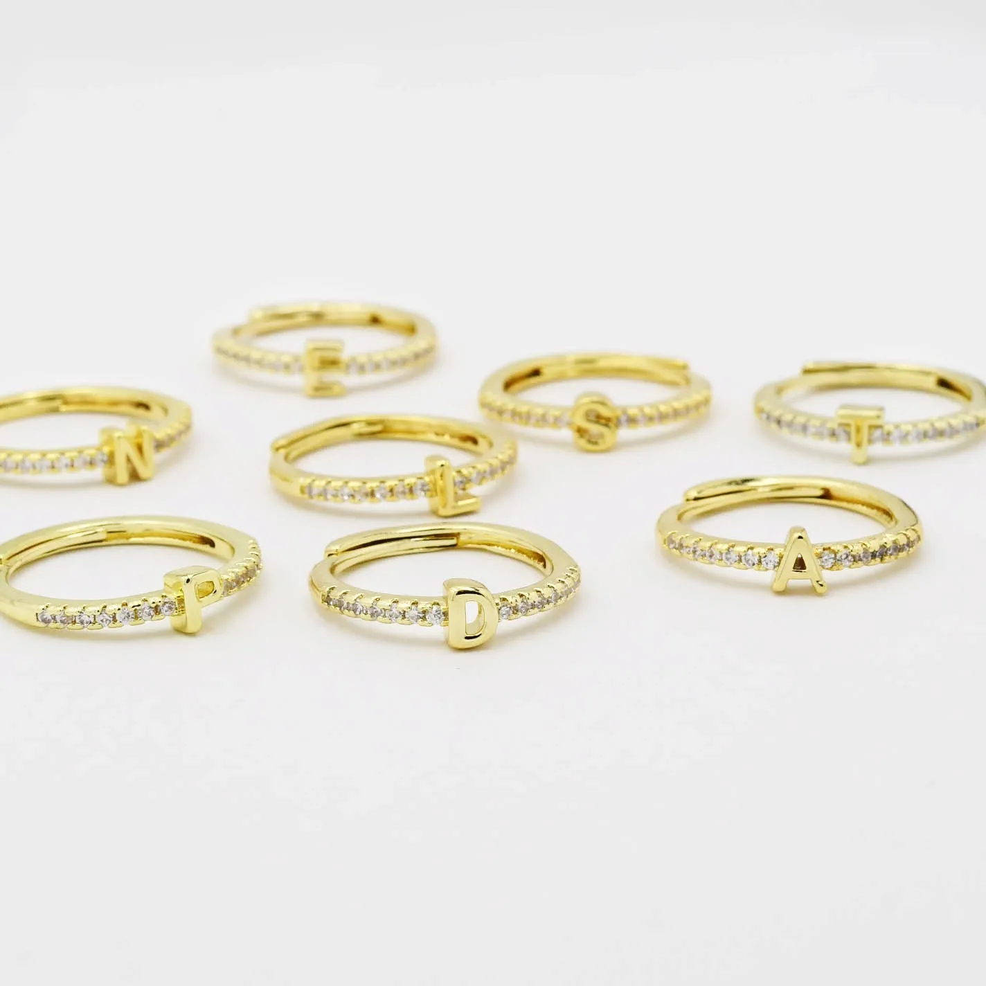 Initials Gold Ring sold by Buddy Love