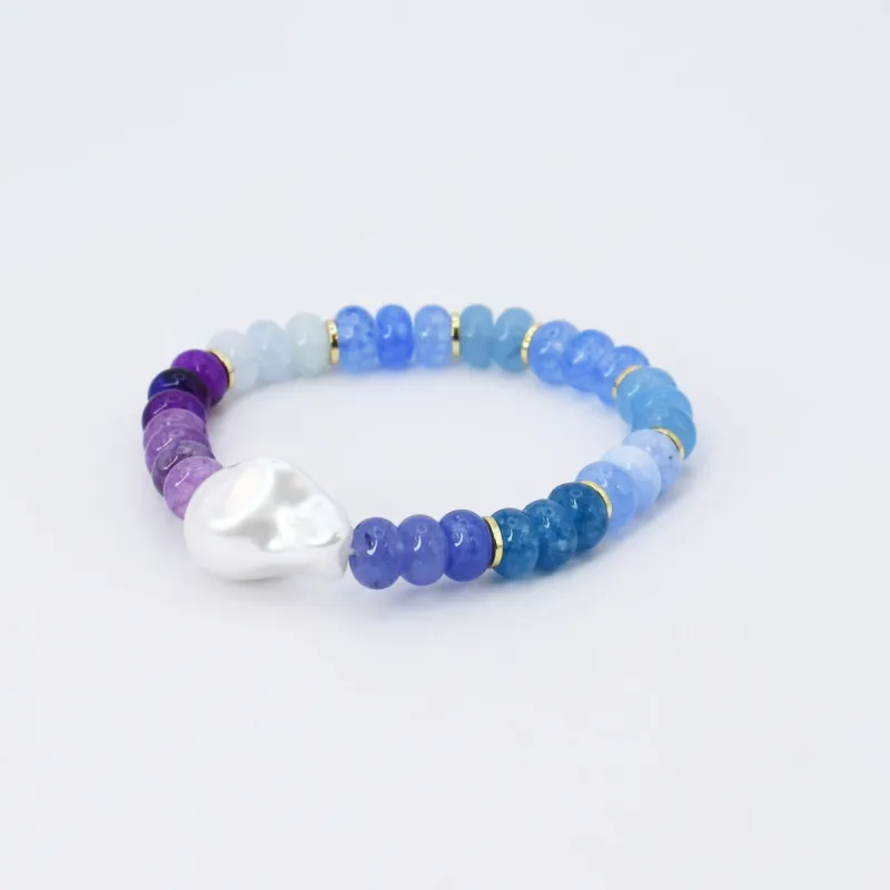 Mermaid Beaded Bracelet with Pearl sold by Buddy Love