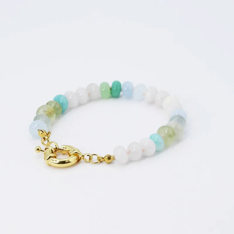 Brooke Bracelet Mint and White sold by Buddy Love