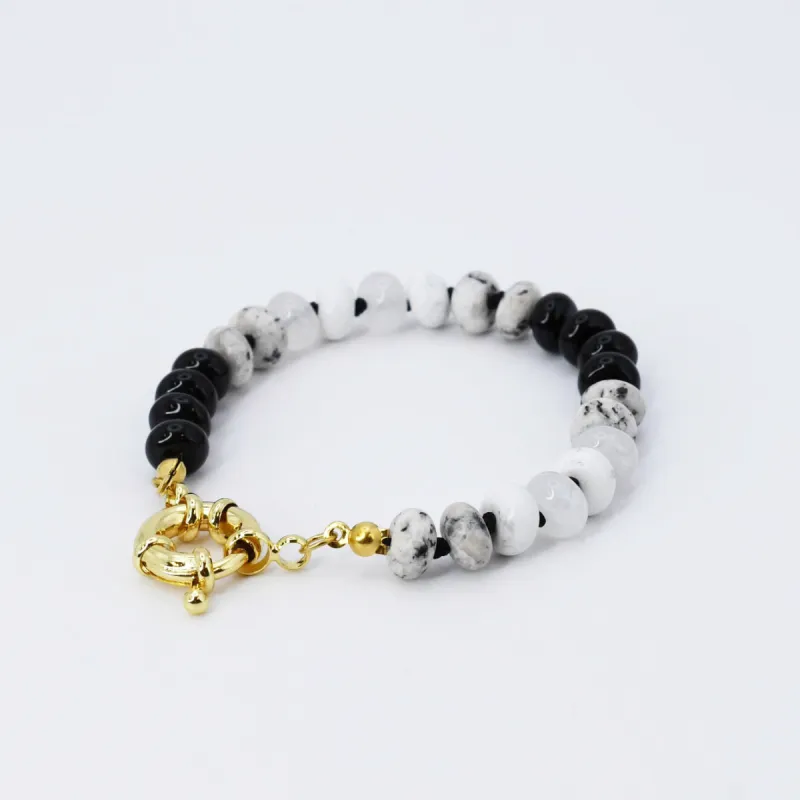 Brooke Bracelet Black and White sold by Buddy Love