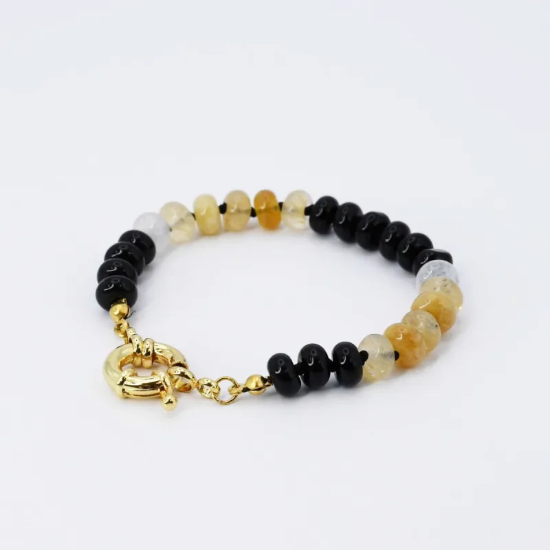 Brooke Bracelet  Black and Brown sold by Buddy Love