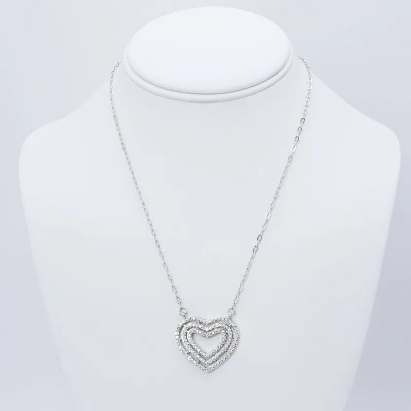 Pure Love Crystal Silver Necklace sold by Buddy Love
