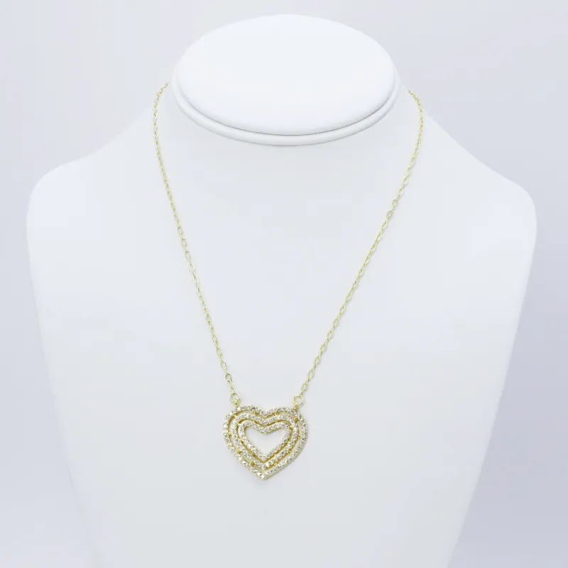 Pure Love Crystal Gold Necklace sold by Buddy Love