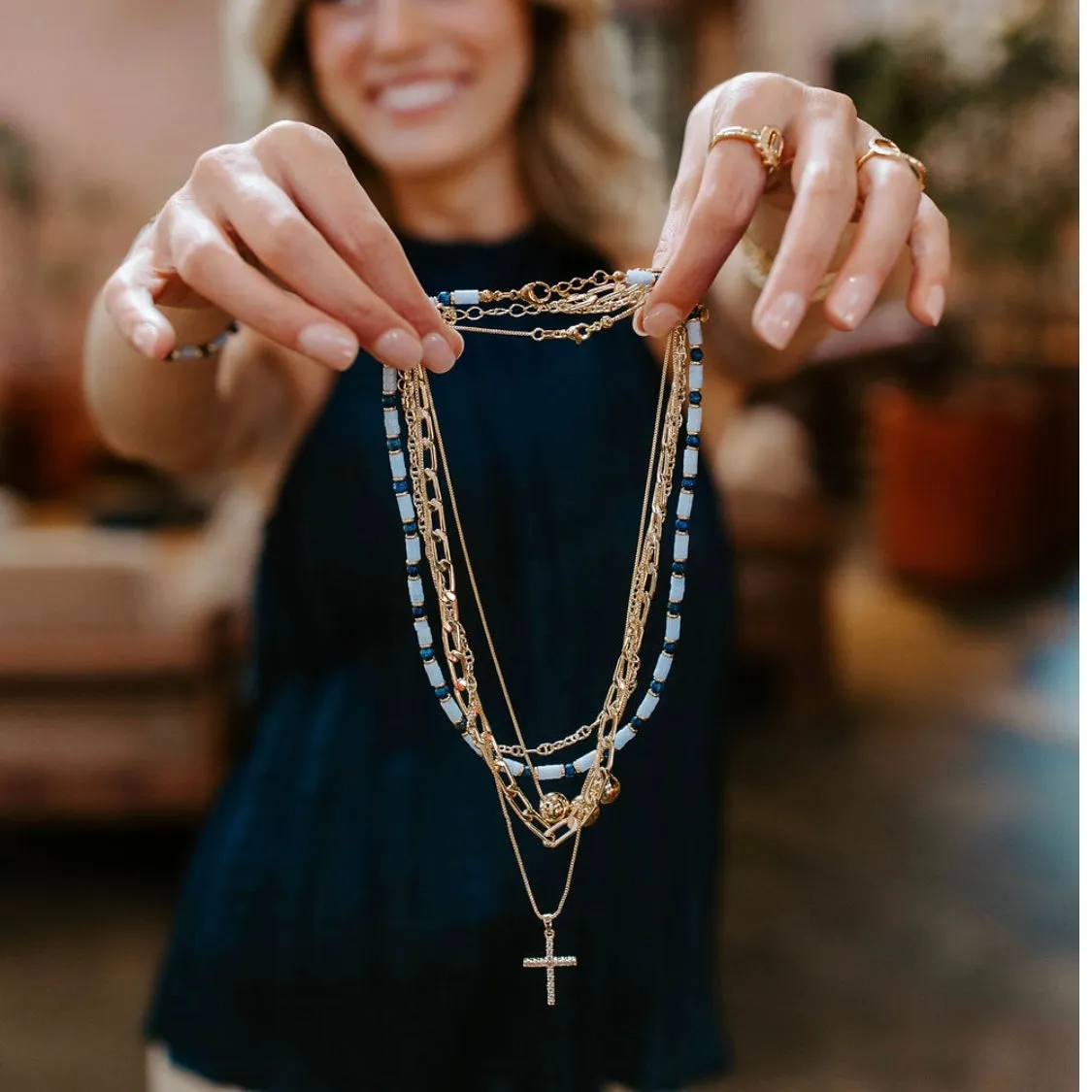 Triple Fireball Necklace sold by Buddy Love product image thumbnail 5