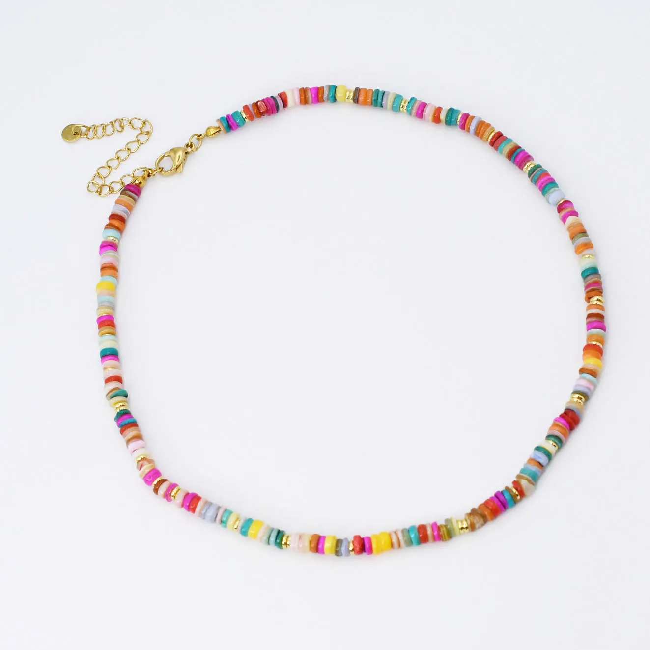 Rainbow Bright Gemstone Necklace sold by Buddy Love product image thumbnail 2